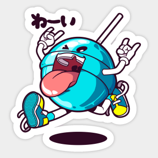 Jumpin Lollipop (Blue lemonade) Sticker